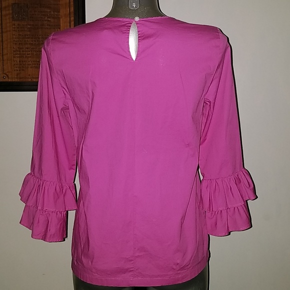 HP BEST IN TOPS,  J. Crew Double Ruffle Sleeve Top - Picture 3 of 8